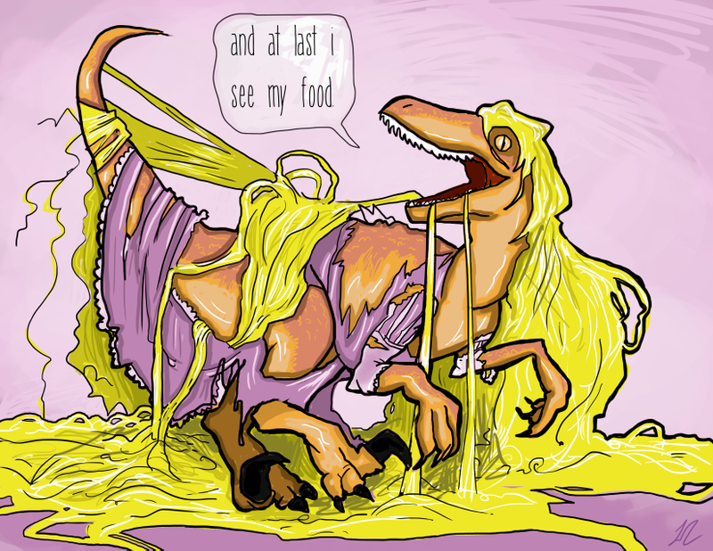 Illustration for article titled Princesses As Velociraptors Wins. All Other Princesses Go Home.